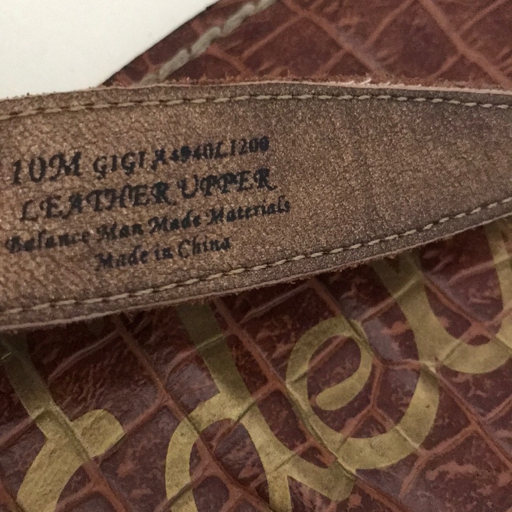 Sam Edelman “Gigi” Flat Brown Strappy Sandals View 5